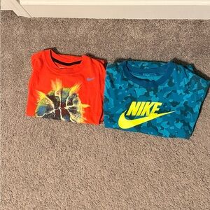 Nike Kids' Graphic T-Shirts - Orange and Blue